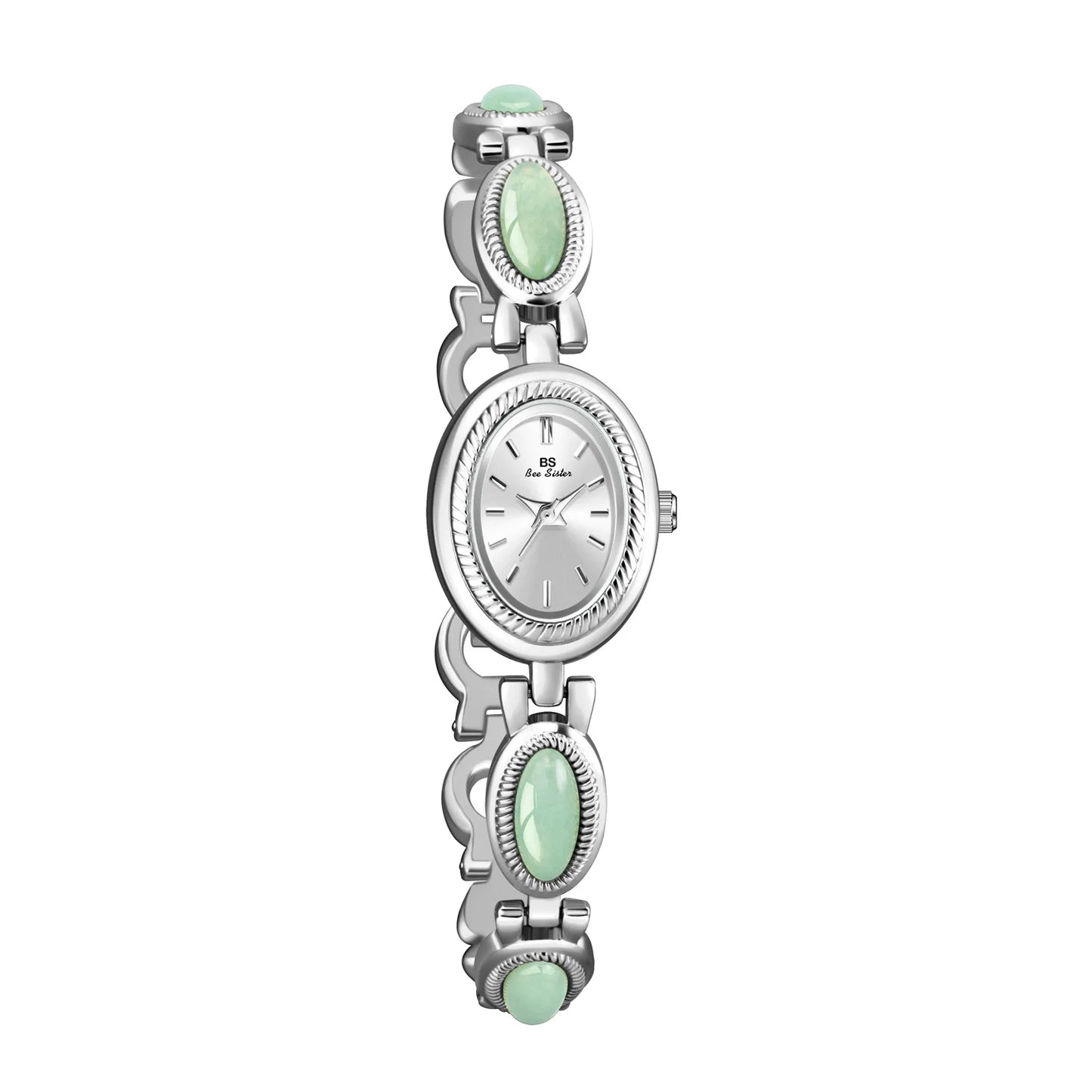 Montre Quartz Femme Bracelet Élégant — Boîtier Ovale 24 mm, Acier Inoxydable, Verre Hardlex, 3 ATM, 16 Coloris | TechNova X