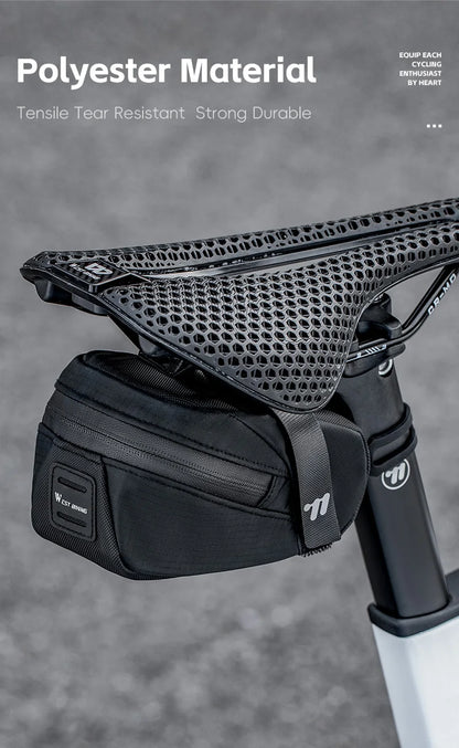 WEST BIKING – sac de selle de vélo Portable, léger 0,8 l, sac arrière de vélo, sac à outils de sport Durable, accessoires de vélo de route et vtt