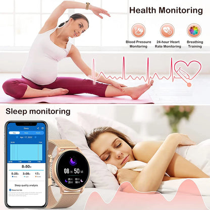 MEVADEN-Montre intelligente d'appel Bluetooth pour hommes et femmes, montres à cadran personnalisé, tracker de fitness sportif, fréquence cardiaque, Android IOS, Y22
