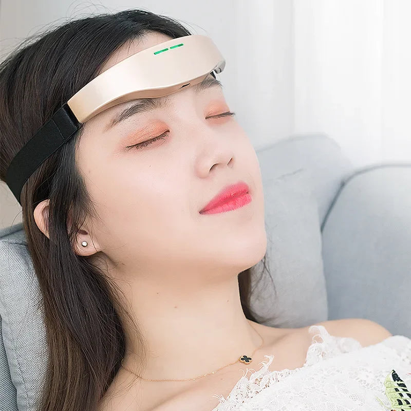 Masseur de Tête EMS — Soulagement Migraine & Aide au Sommeil | TechNova X