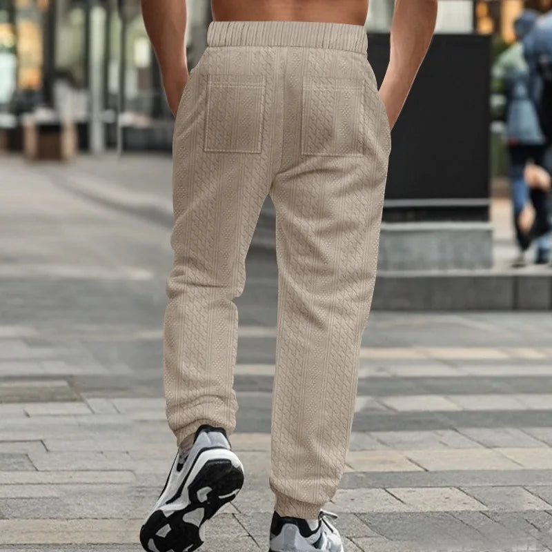 Pantalon de Jogging Homme Couleur Unie — Style Américain | Coupe Ample | Cordon de Serrage | Poches | 5 Coloris | S–XXXL