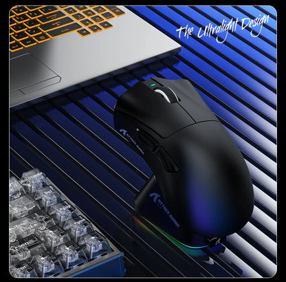 Souris de jeu sans fil Attack Shark V3 PRO, tri-mode 2.4G/BT/filaire, ultra-légère, PAW3311, 26000 DPI
