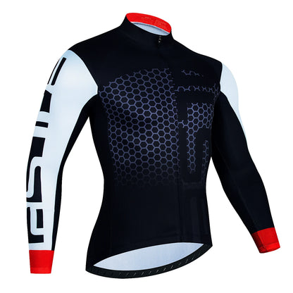 Men's Long Sleeve Cycling Jersey — Breathable Road & MTB Shirt | TechNova X