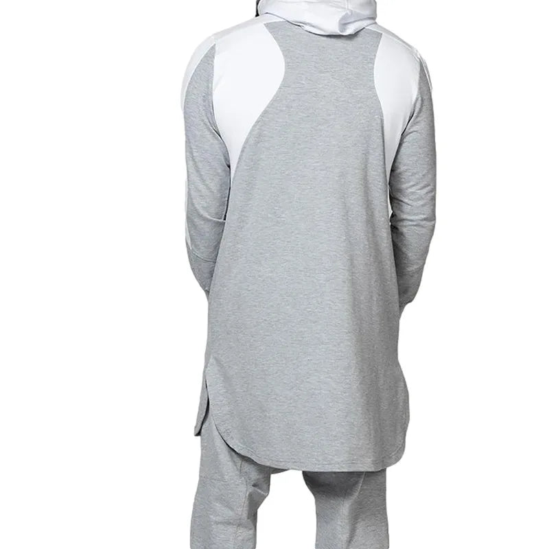 Sweat Zippé Homme Col Rond — Coupe Large, Manches Longues | Printemps-Automne