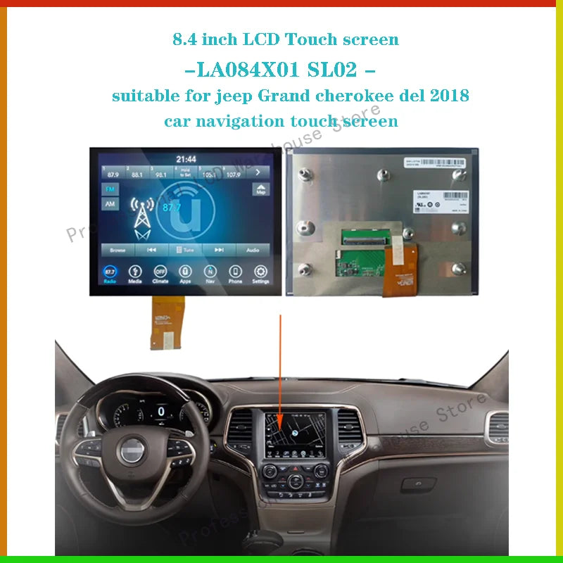 LA084X01-SL01 LA084X01 SL02 LCD Touch Screen Display 8.4 Uconnect Radio Navigation 17-21 RAM DODGE Guitar EP CHRYSLER