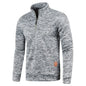Pull Col Roulé Homme — Demi-Fermeture Éclair | Polyester Tricoté | Couleur Unie | Printemps Automne | 6 Coloris | M à 4XL