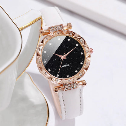 Lot 3 Montres Quartz Femme — Bracelet Cuir, Cadran 33 mm, Style Fashion & Casual | TechNova X
