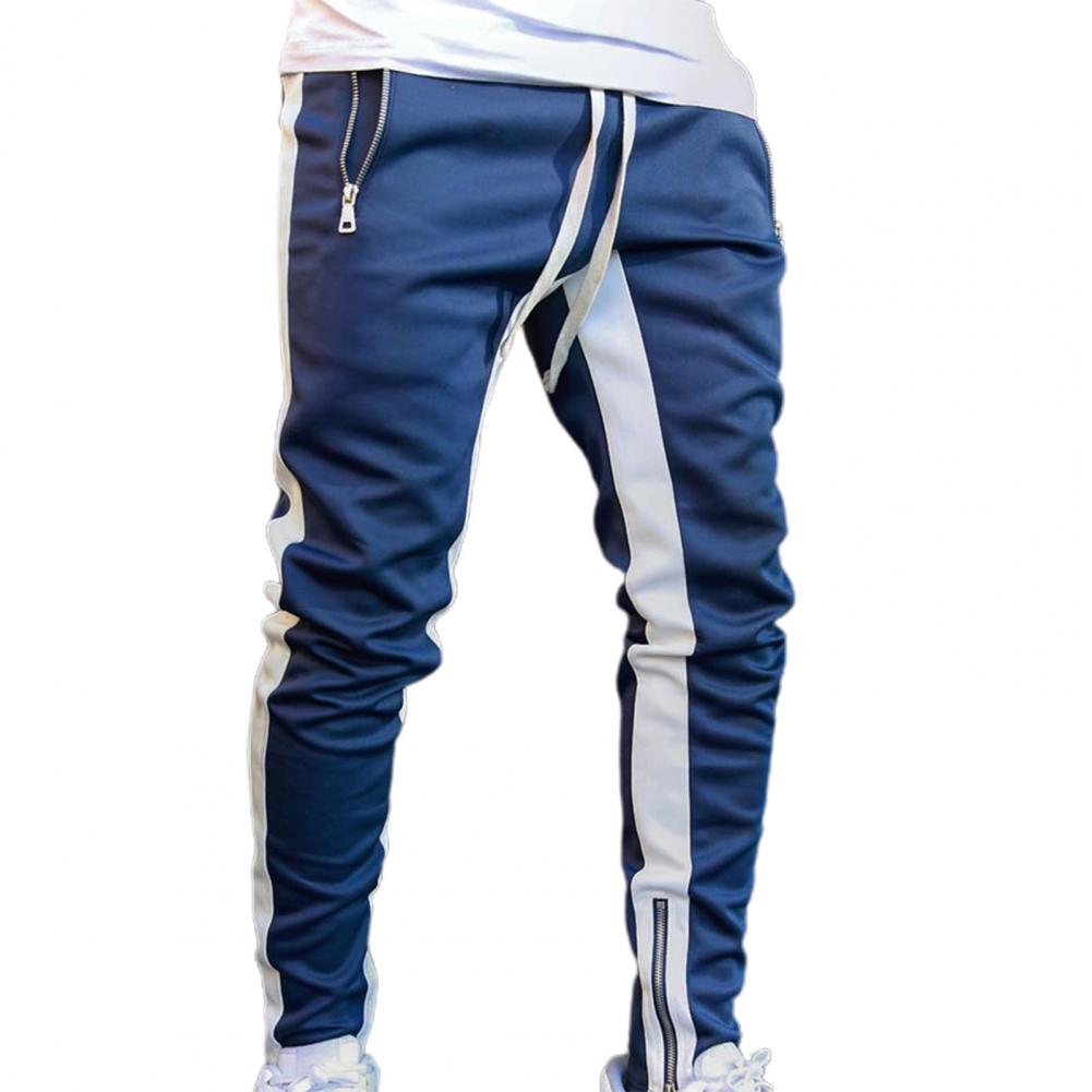 Pantalon de Survêtement Homme — Skinny | Taille Élastique & Cordon | Fermeture Éclair Latérale | Style Hip Hop | 5 Coloris | M–2XL