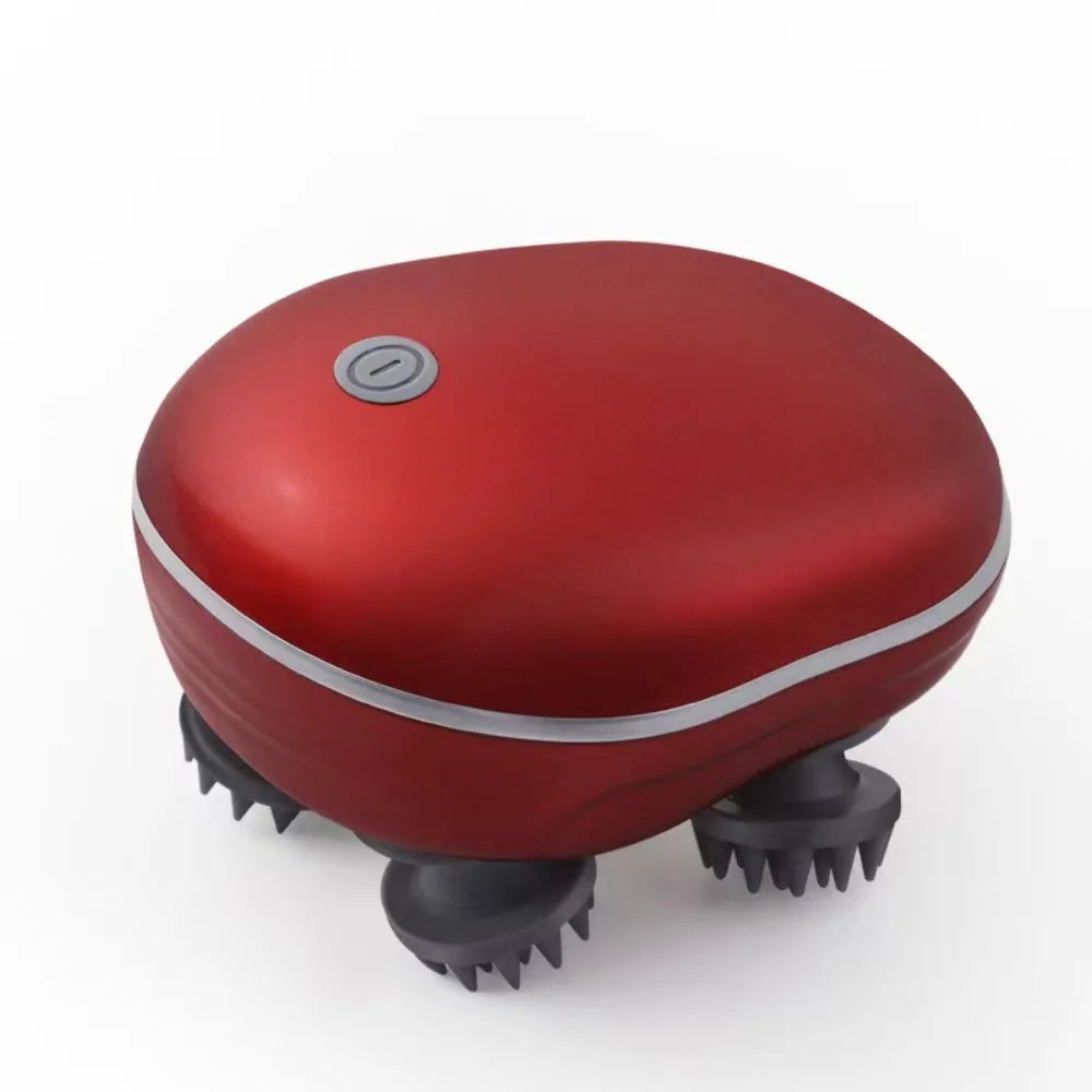 Masseur musculaire masseur de tête électrique cuir chevelu Relax pétrissage masseur de cuir chevelu Rechargeable Vibration tête Machine de Massage cadeau