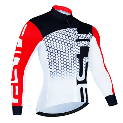 Men's Long Sleeve Cycling Jersey — Breathable Road & MTB Shirt | TechNova X
