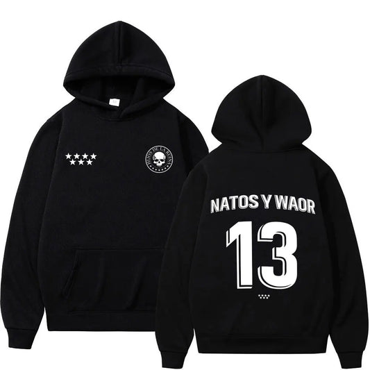 Sweat à Capuche Hip-Hop Streetwear Unisexe — Motif Imprimé | Style Gothique & Punk | Ample | 10 Coloris | S à XXXL