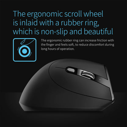 ZELOTES F-36A 2.4G Souris sans fil Chargement Blu-ray 6 boutons Souris optique 3 niveaux ug I souris noire