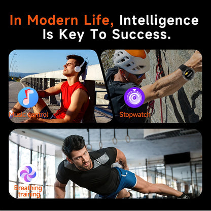 Militaire 1000mAh grande batterie montre intelligente numérique Bluetooth appel sport Smartwatch électronique montres pour homme Android 2026 nouveau