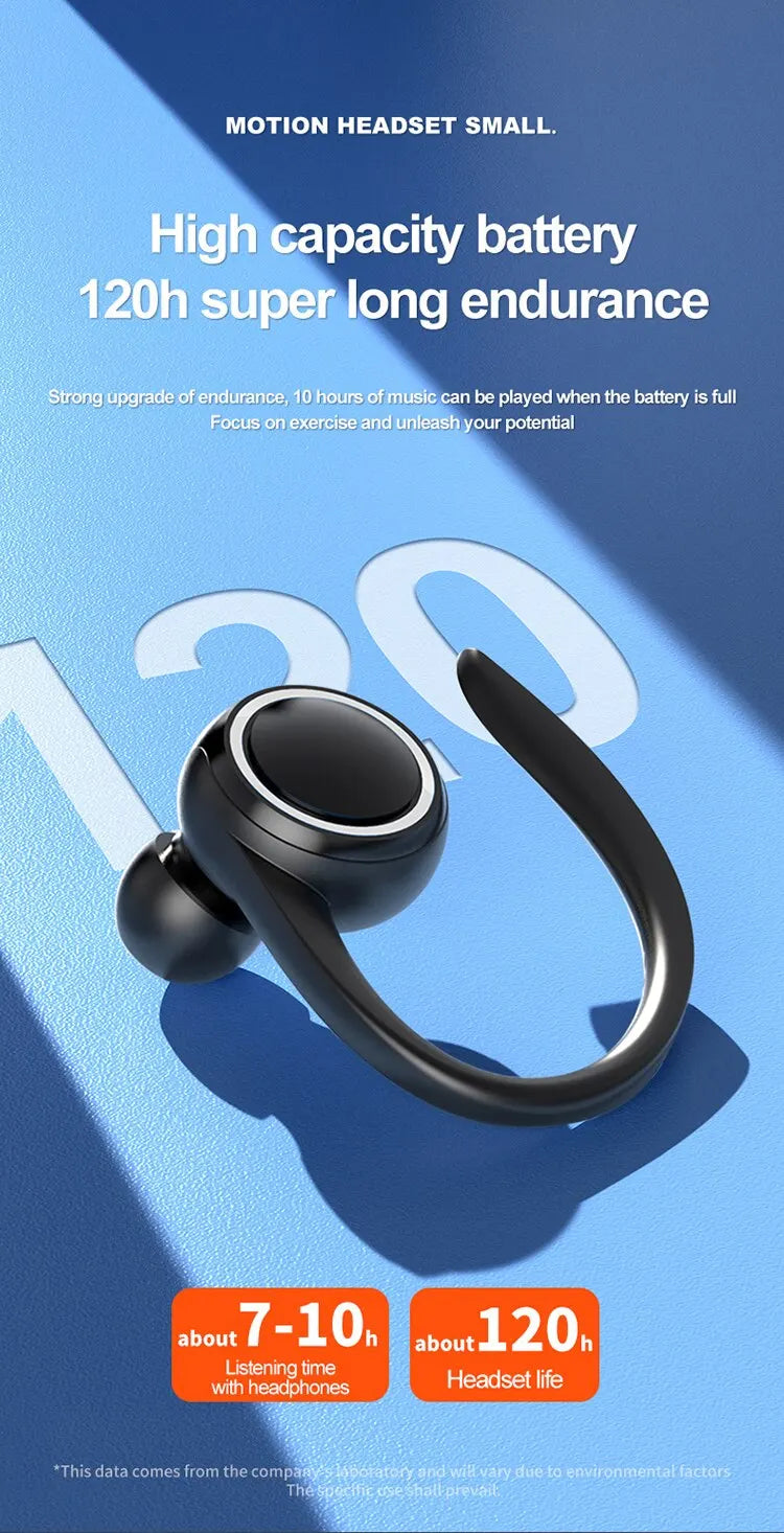 TWS Sport Earbuds — Ear Hook, HIFI & Noise Cancelling