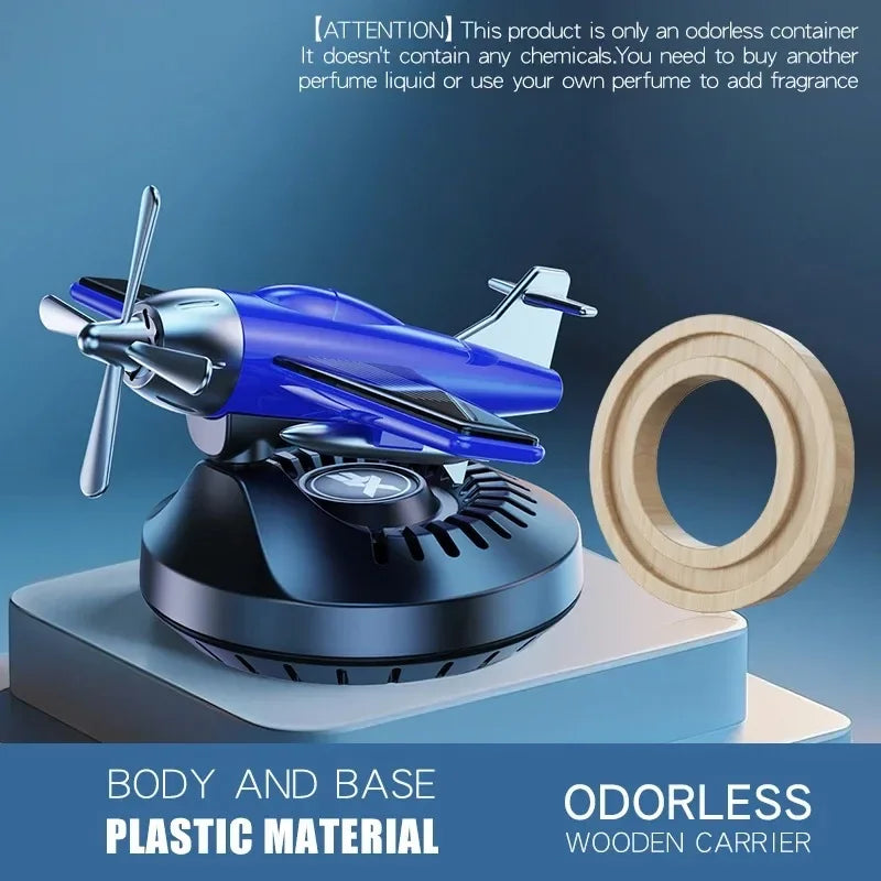 Nouveau désodorisant solaire pour voiture, hélicoptère, ornements de voiture, accessoires de décoration, hélice rotative, diffuseur de parfum aromatisant automatique