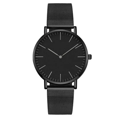 Montre Quartz Fashion TINUORA — Bracelet Acier Inox, Cadran 38mm, Style Luxe Casual, 17 Coloris