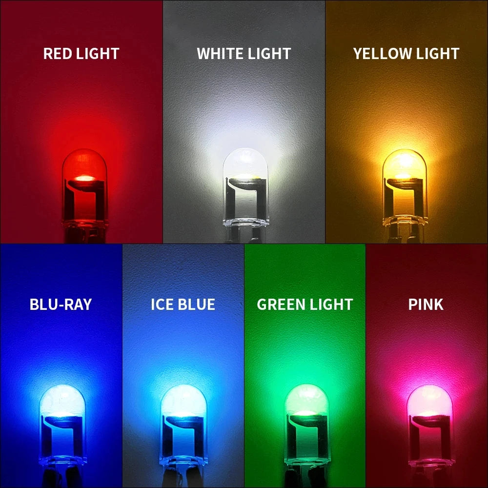 T10 W5W COB LED Car Bulbs — Interior Lights 12V (Pack of 10) | TechNova X