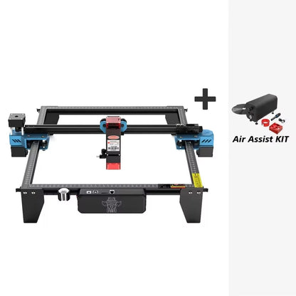 Graveur Laser deux arbres TTS 10 Pro, avec contrôle hors ligne Wifi, Machine de gravure Laser 10W pour la sculpture sur verre, métal et cuir