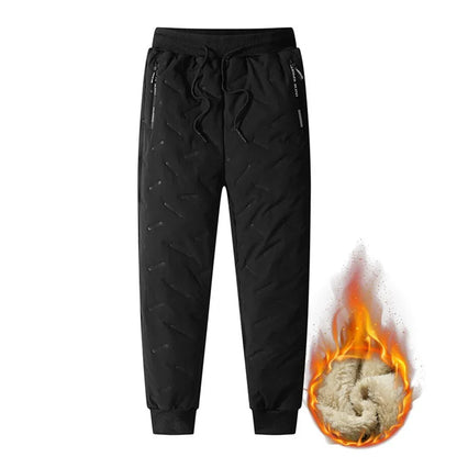 Pantalon de Survêtement Homme Thermique — Laine d'Agneau | Imperméable & Coupe-Vent | Slim | 2 Coupes | 2 Coloris | L–6XL