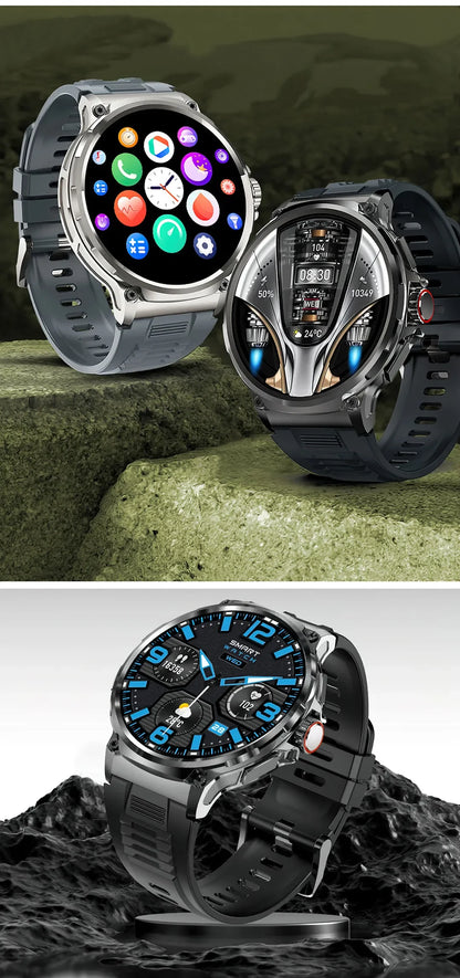 Montre Connectée Homme BOALZETD V69 — AMOLED 1,85", Batterie 710 mAh, GPS, IP67, 100+ Sports, 6 Coloris | TechNova X