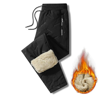 Pantalon de Survêtement Homme Thermique — Laine d'Agneau | Imperméable & Coupe-Vent | Slim | 2 Coupes | 2 Coloris | L–6XL