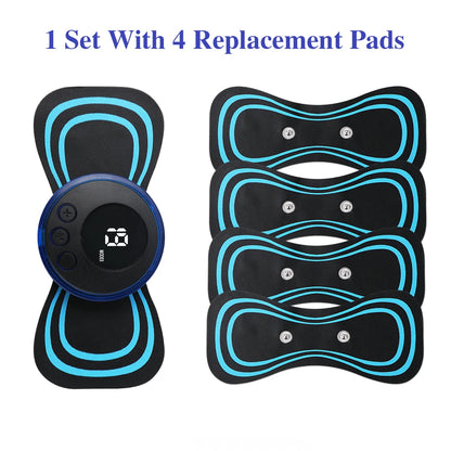 Mini masseur de cou électrique Portable EMS, civière de cou pour soulager la douleur musculaire cervicale et Patch de Massage de Relaxation des épaules