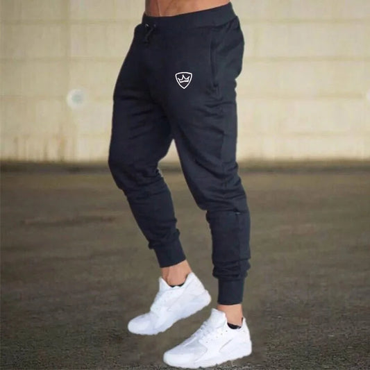 Bouclier imprimé nouveaux pantalons de survêtement pour hommes printemps automne respirant pantalons de Jogging plusieurs paquets mâle extérieur concis pantalon droit