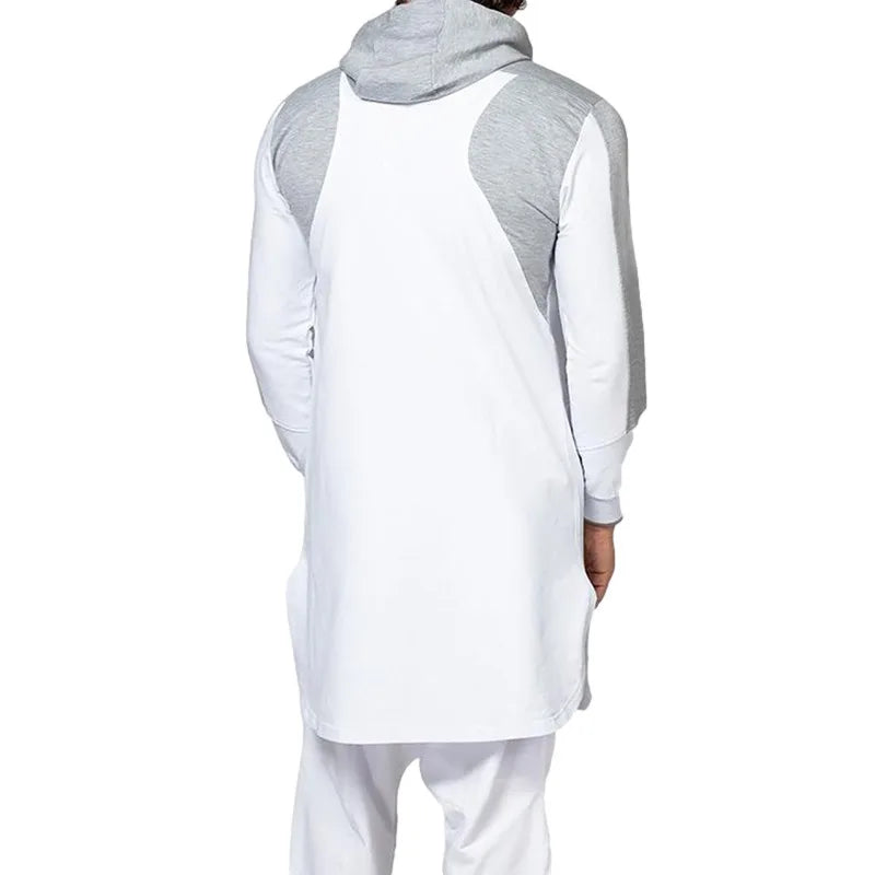 Sweat Zippé Homme Col Rond — Coupe Large, Manches Longues | Printemps-Automne