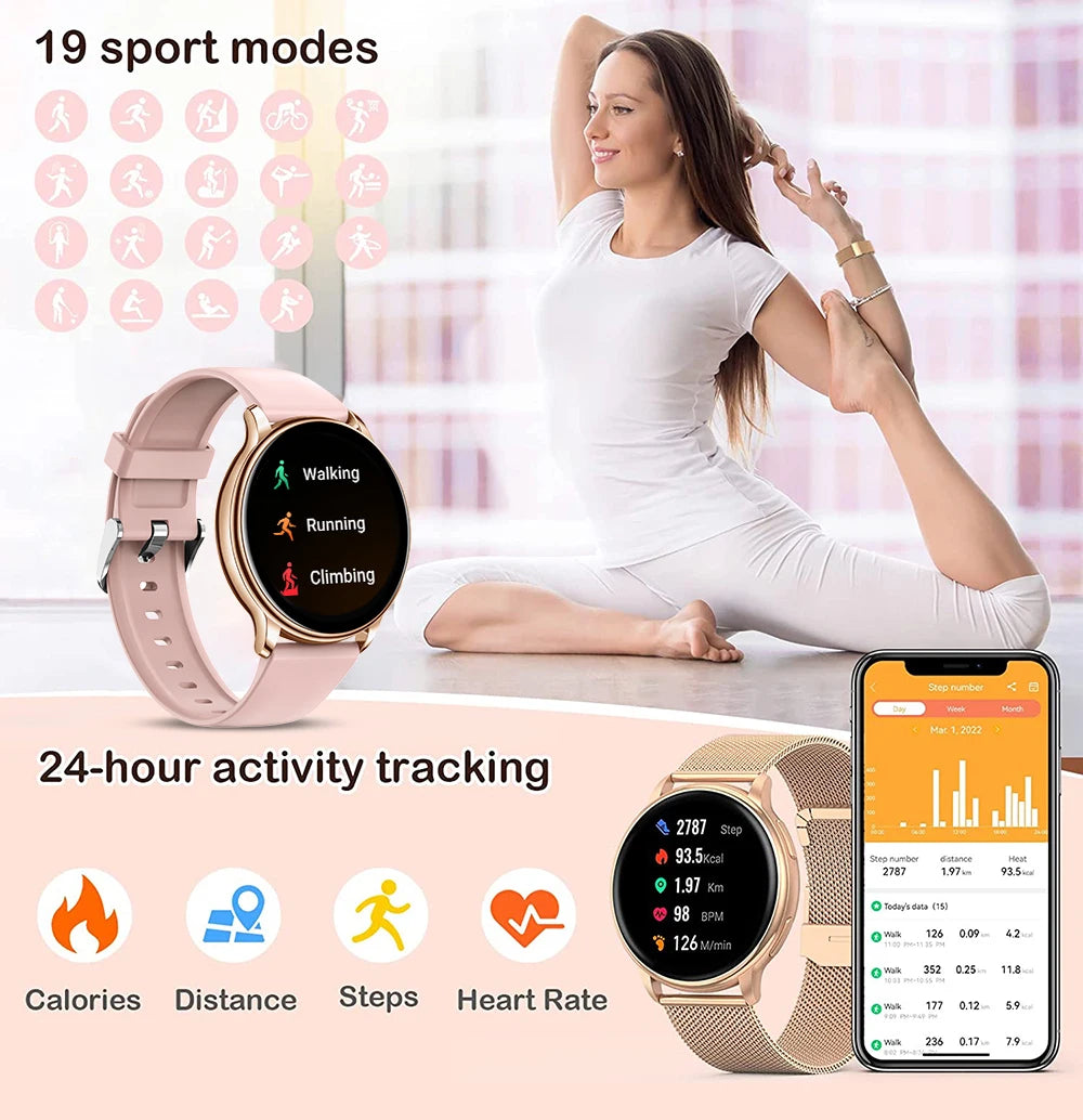 MEVADEN-Montre intelligente d'appel Bluetooth pour hommes et femmes, montres à cadran personnalisé, tracker de fitness sportif, fréquence cardiaque, Android IOS, Y22