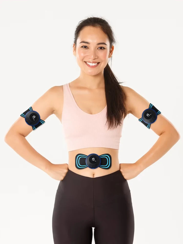 Mini masseur de cou électrique Portable EMS, civière de cou pour soulager la douleur musculaire cervicale et Patch de Massage de Relaxation des épaules