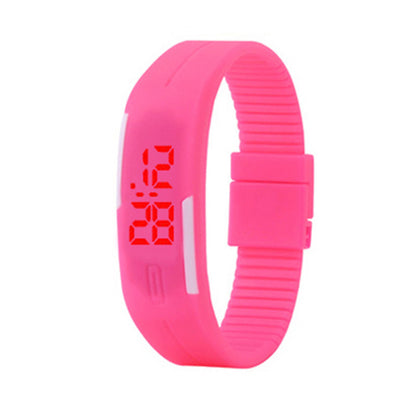 Montre Digitale LED MOONBIFFY DW4805 — Écran Tactile, Bracelet Silicone, Style Sport Unisexe