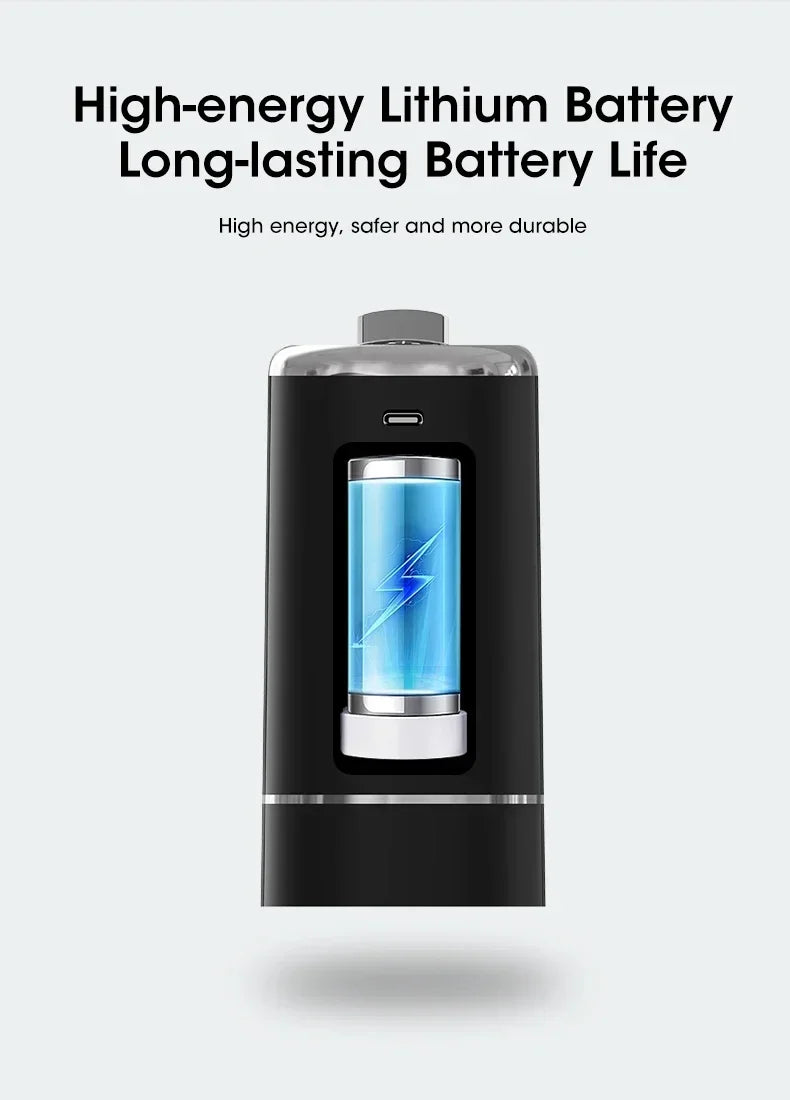 Pompe à Eau Électrique Pliable Rechargeable USB — 1200mAh, Matériau Alimentaire & 1 Semaine d'Autonomie