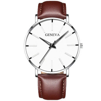Montre Quartz Minimaliste Homme DIJANES KL959 — Ultra-Fine 8 mm, Bracelet Maille ou Cuir, Verre Hardlex, 9 Coloris | TechNova X