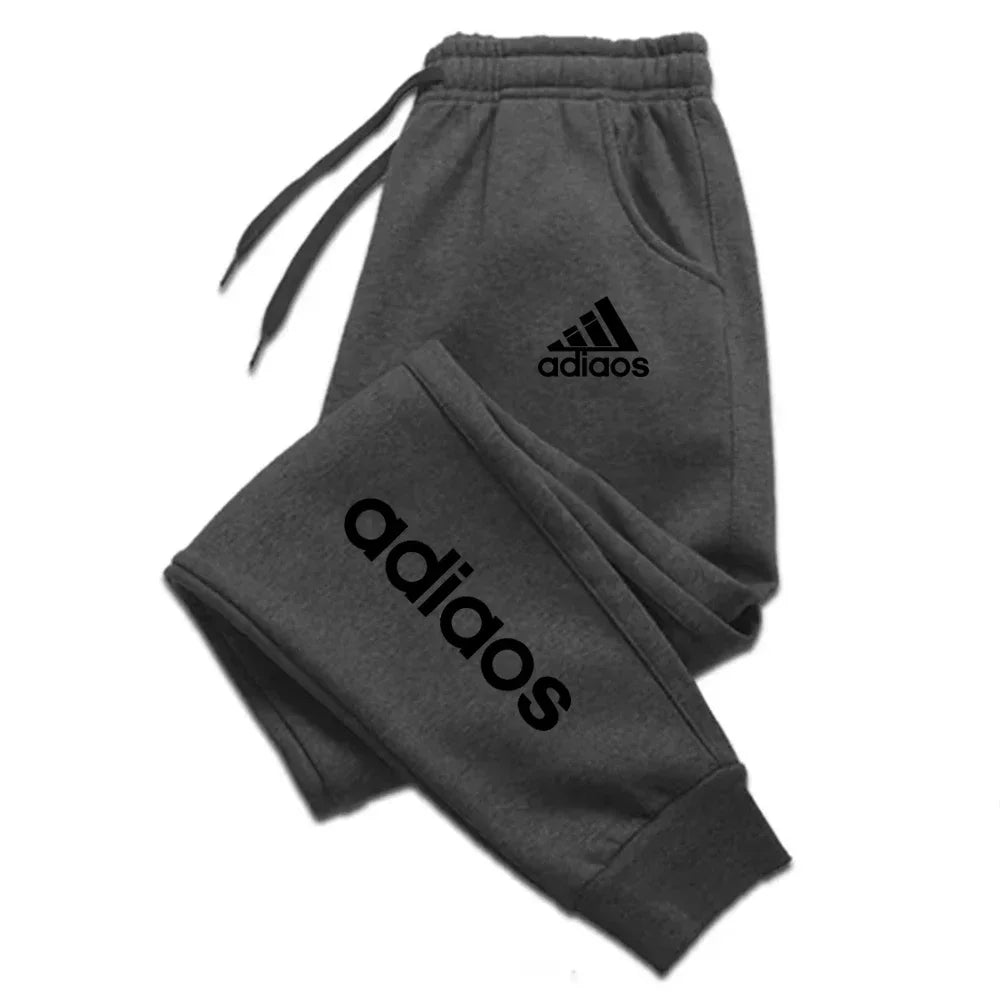Pantalon de Survêtement Homme — Jogging Fitness, Polaire, Taille Élastique | Automne-Hiver