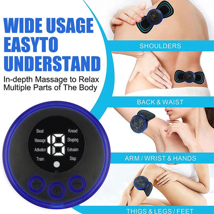 Masseur électrique de cou EMS, Instrument de Stimulation musculaire, patchs pour le dos, les cervicales et les mollets, douleur des articulations, masseur basse fréquence
