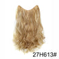 Extension Capillaire Synthétique Bouclée Forme V — 20 Pouces, 4 Clips, Fibre Haute Température, 7 Teintes | TechNova X