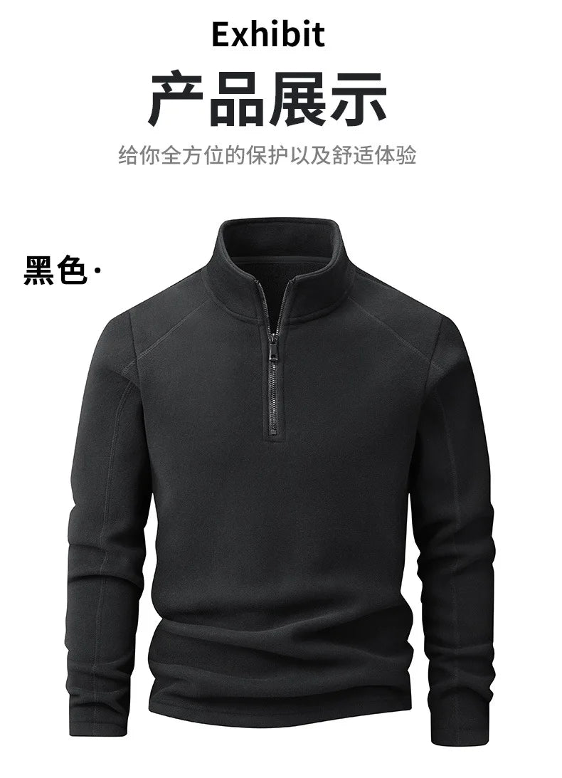 Sweat-shirt surdimensionné pour hommes, automne hiver, polaire épaisse, manches longues, à capuche, mode col montant, pull chaud, 9XL