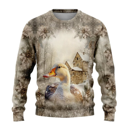 Sweat-shirt Unisexe Imprimé 3D — Style Harajuku & Y2K | Animaux de Ferme | Col Rond | Adulte & Enfant | 11 Coloris