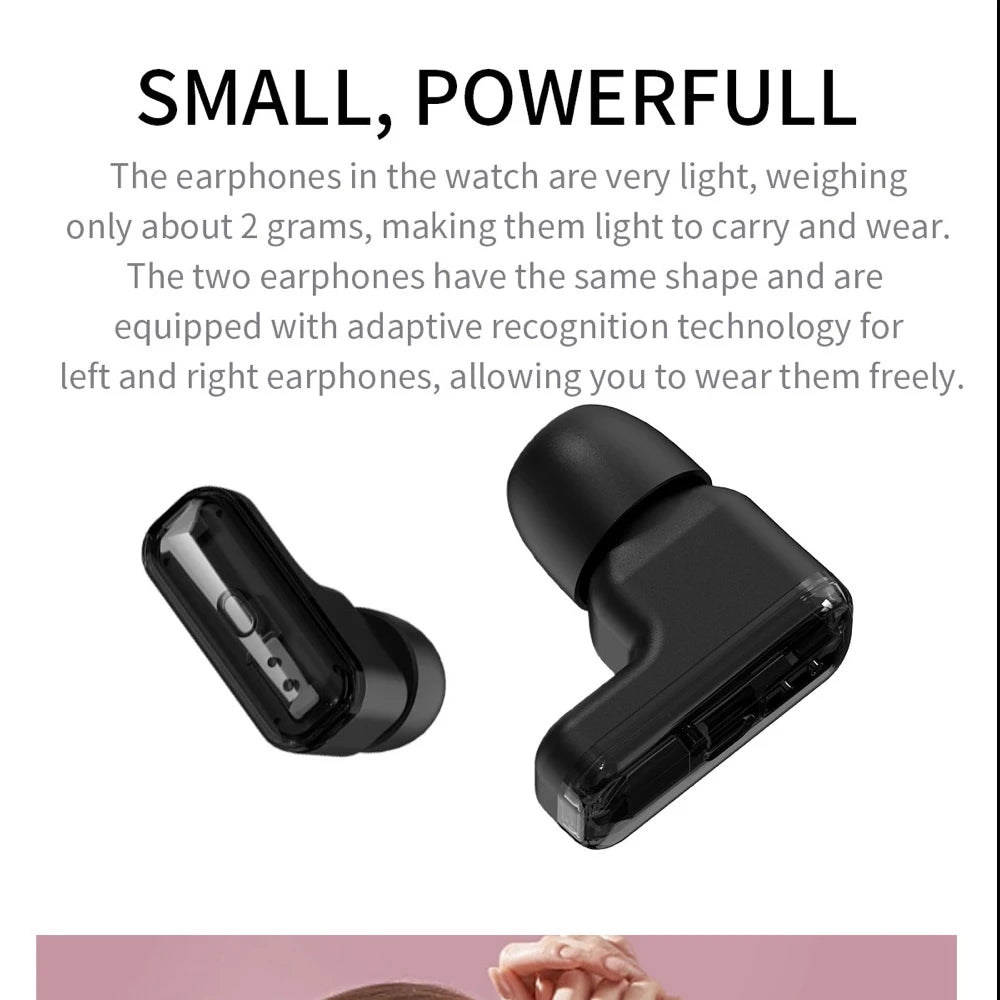 Montre Connectée 2-en-1 avec Écouteurs TWS Intégrés — Écran 1,39", IP67, BT 5.0, Suivi Santé Complet, 3 Coloris | TechNova X