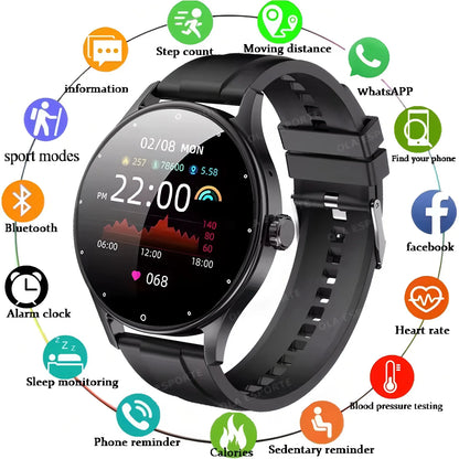 Montre Connectée Ola Esporte — OLED 1,44", BT 5.2, Suivi Santé Complet, Appels Bluetooth, Assistant Vocal, 5 Jours, 7 Styles | TechNova X