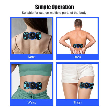 Masseur électrique de cou EMS, Instrument de Stimulation musculaire, patchs pour le dos, les cervicales et les mollets, douleur des articulations, masseur basse fréquence