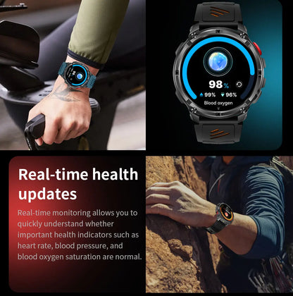 Smartwatch GPS GUHUAVMI T-Rex3 Pro 2026 — AMOLED 1,7", 1100mAh, 10 ATM, 100+ Sports, 15 Variantes