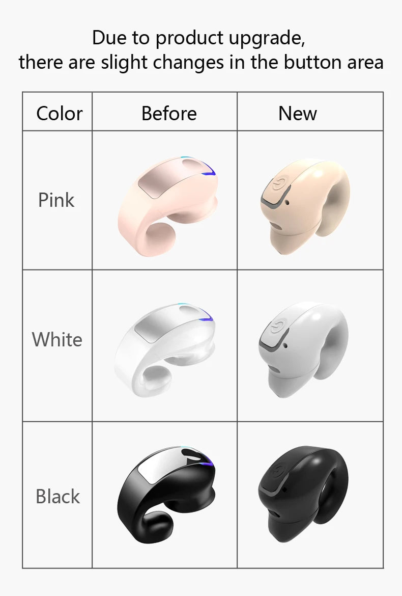 High-Quality TWS Bone Conduction Bluetooth Wireless Earphones with Mic for Sports and Noise Reduction