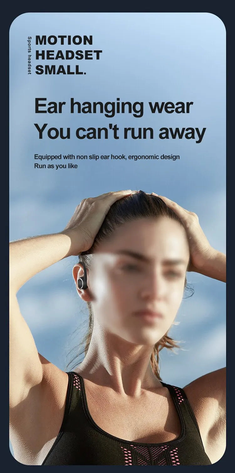 TWS Sport Earbuds — Ear Hook, HIFI & Noise Cancelling