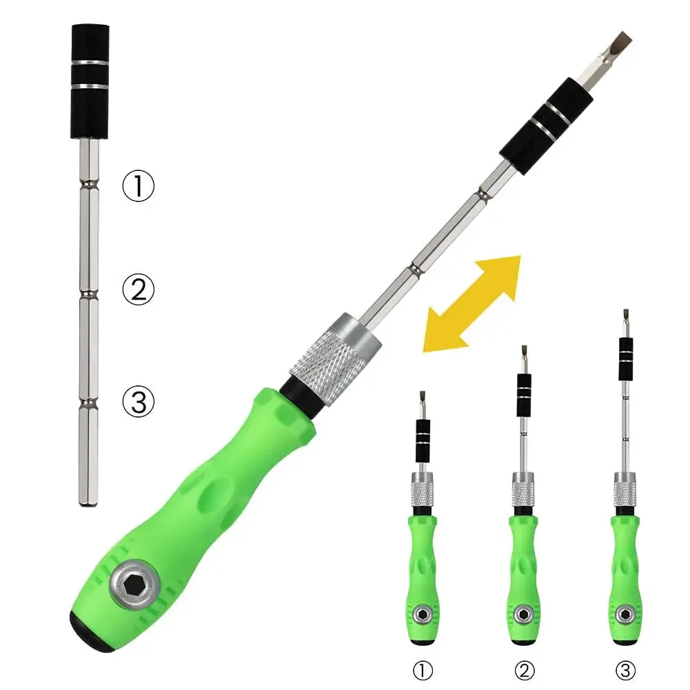 Kit Tournevis Précision 32-en-1 Galacok — 30 Embouts Magnétiques, Acier Chrome-Vanadium, Étui Compact