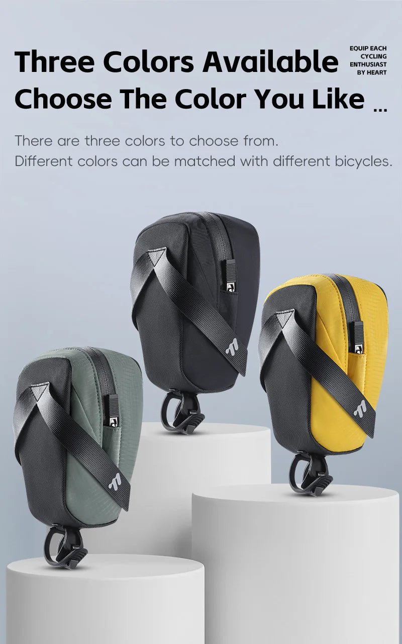 WEST BIKING – sac de selle de vélo Portable, léger 0,8 l, sac arrière de vélo, sac à outils de sport Durable, accessoires de vélo de route et vtt