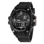 Montre électronique de sports de plein air pour hommes, réveil lumineux, montre à grand cadran