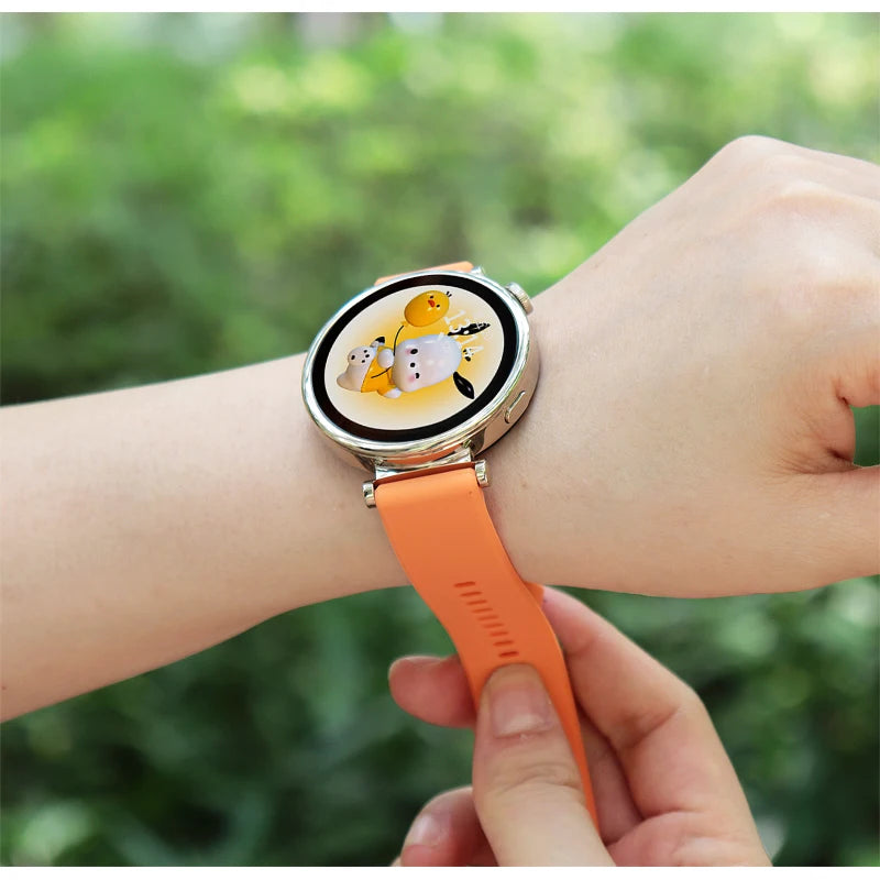 Bracelet Silicone Universel 18mm 20mm 22mm — Samsung Galaxy Watch, Huawei GT, Amazfit, Xiaomi