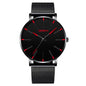 Montre Quartz Minimaliste Homme DIJANES KL959 — Ultra-Fine 8 mm, Bracelet Maille ou Cuir, Verre Hardlex, 9 Coloris | TechNova X