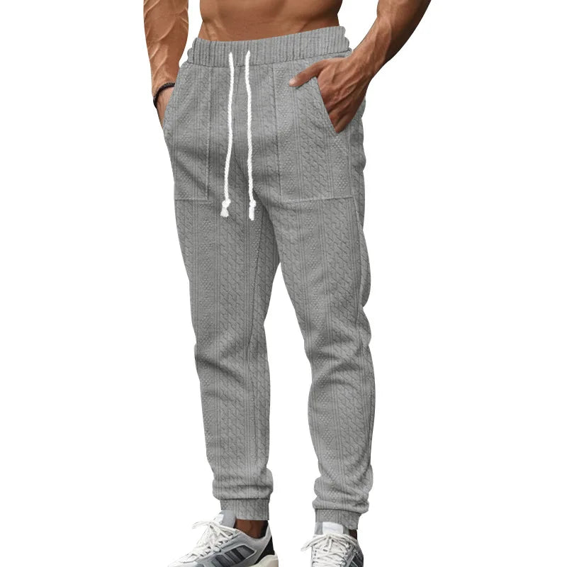 Pantalon Jogging Homme — Coupe Ample | Ceinture Élastique & Cordon | Poches | Casual | 5 Coloris | S à XXXL
